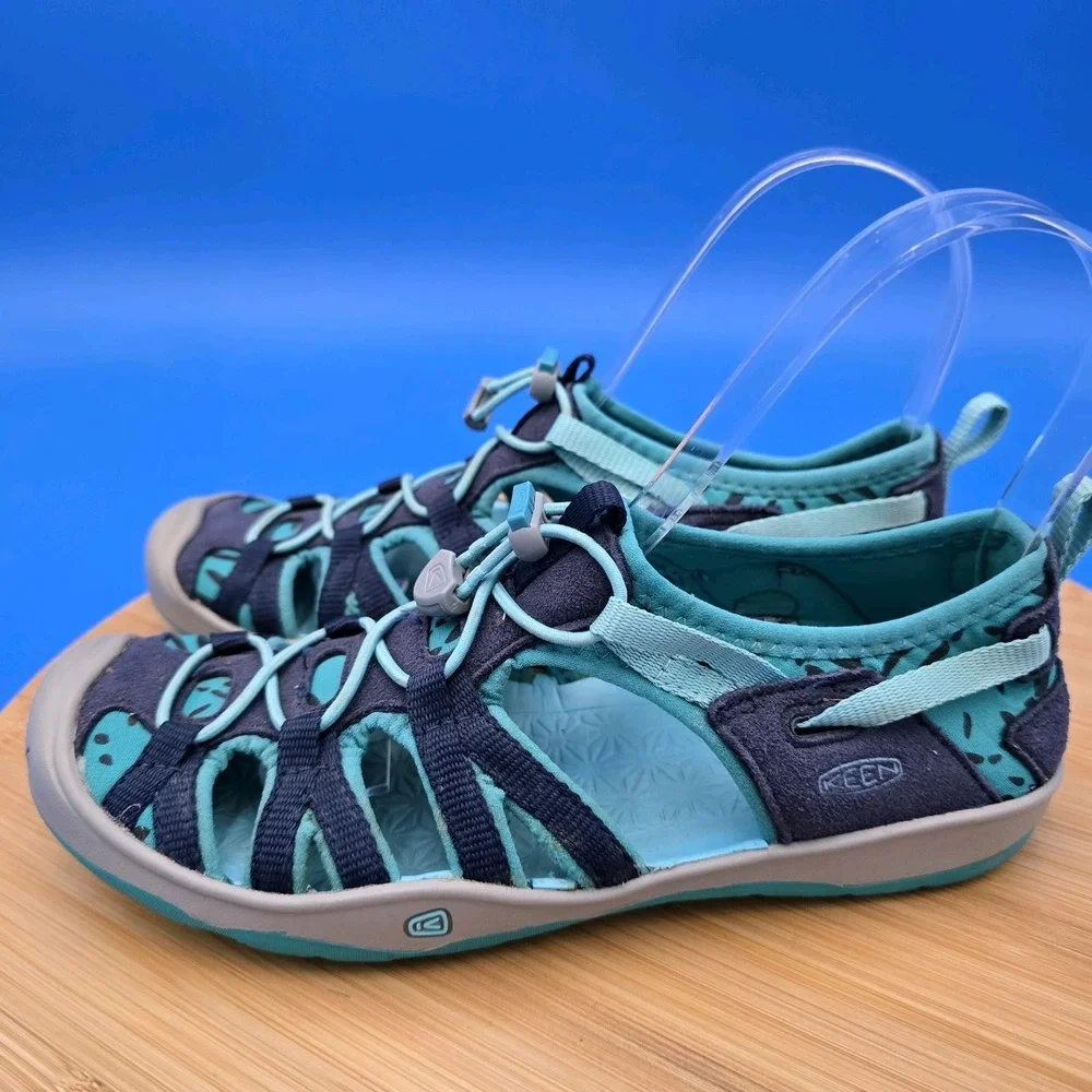 Keen Sports  Blue Sandals‎ Water Shoes Youth 3 Drawstring Fisherman  Vacation
